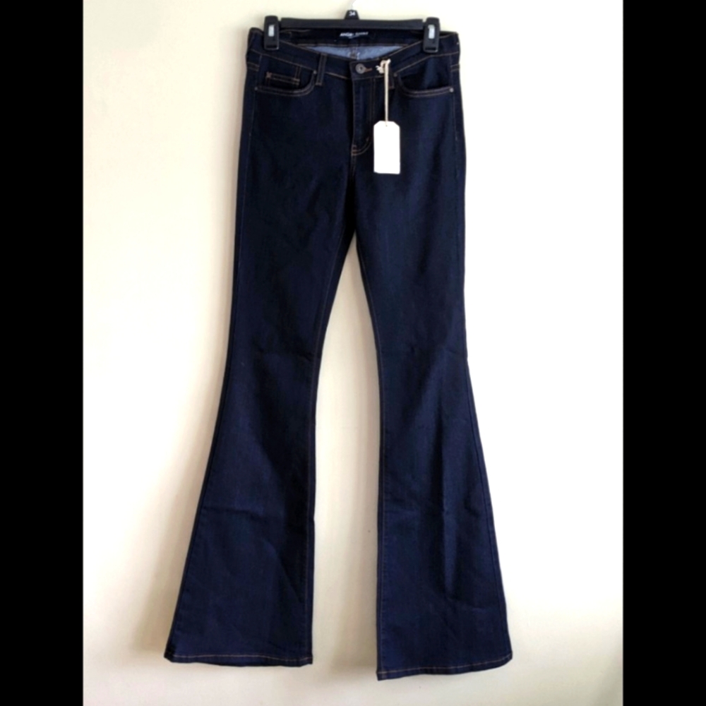 Angry Rabbit Dark Rinse Flare Jeans Size 27